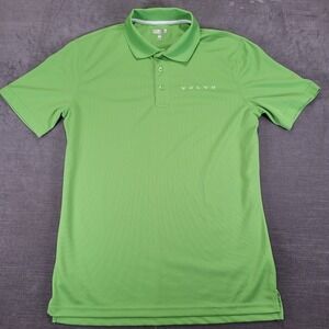 Volvo Employee Dealership Mens Polo‎ Shirt Medium M Green Logo Short Sleeve Golf